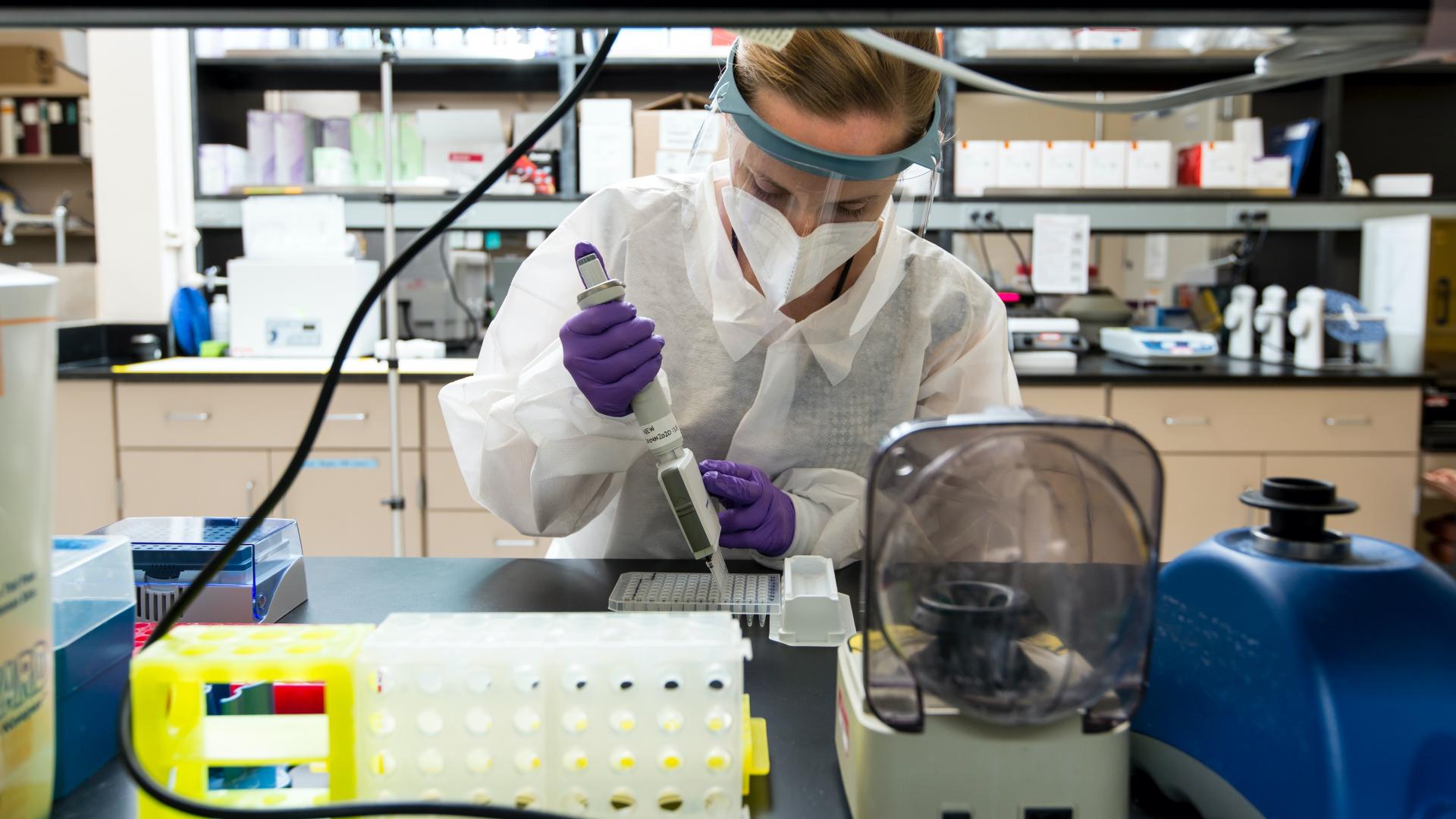 Scientist in lab